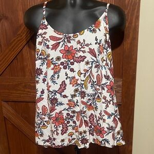 Boutique floral tank top size 0X